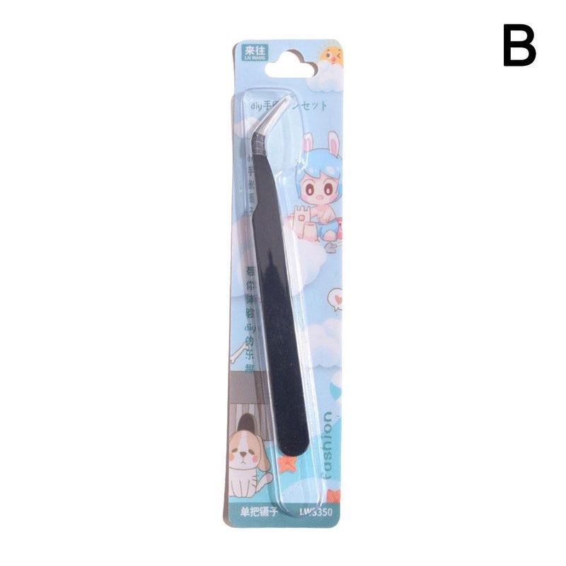 False eyelashes, colored tweezers, DIY tweezers, straight and curved tips, macaron candy colors